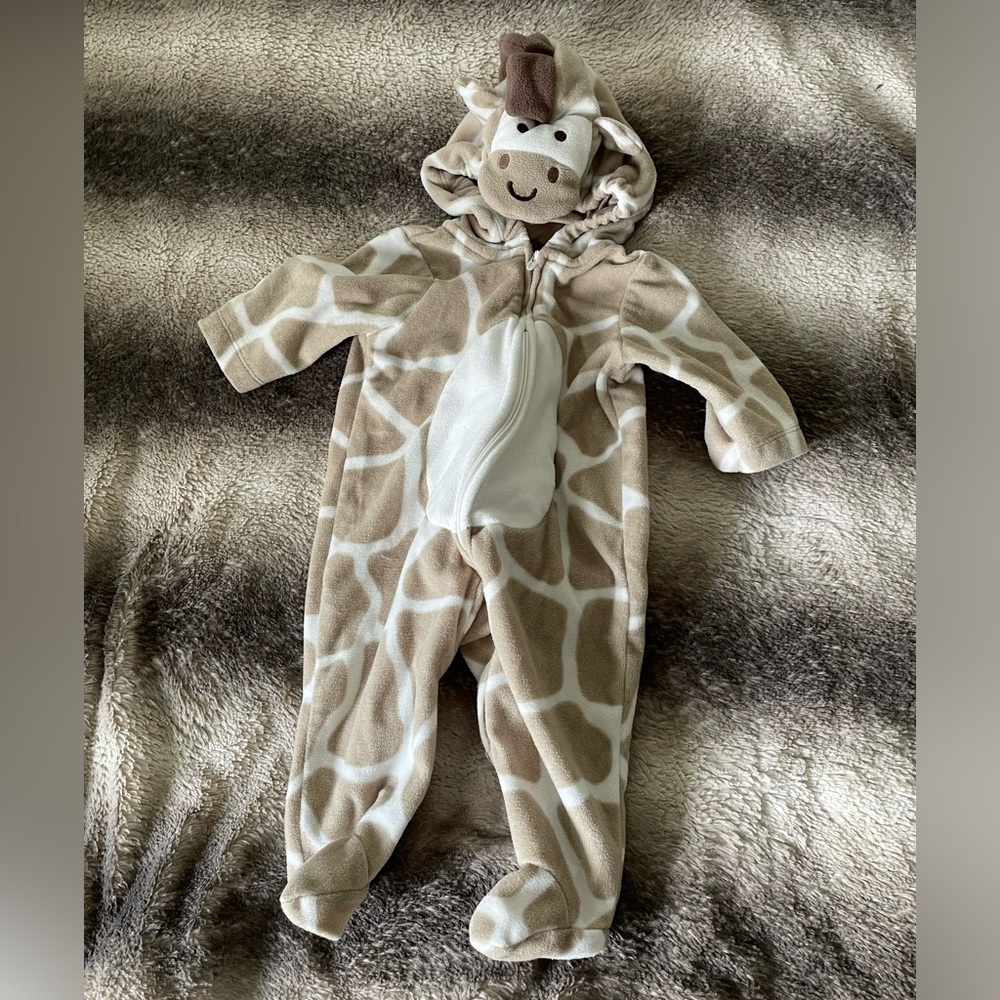 Carter’s Giraffe Fleece Jumpsuit 0-3M